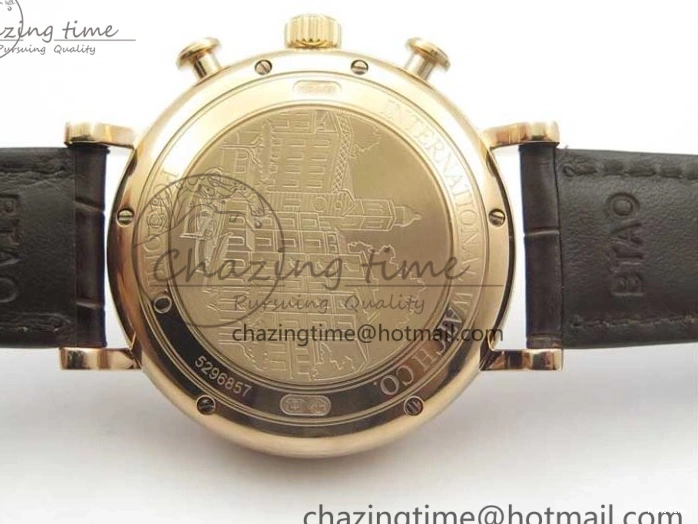 MIROTIME 0729 Efficient Portofino Chrono RG ZF 1:1 Best Edition White Dial on Brown Leather Strap A 7151